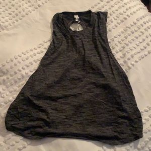 Lululemon Grey open cross cross tank top